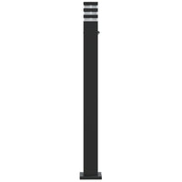 Lauko šviestuvas su jutikliu, 3vnt., juodi, 110cm, aliuminis - Namų Idėja