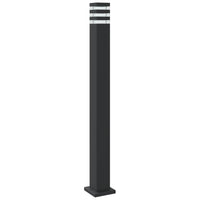 Lauko šviestuvas su jutikliu, 3vnt., juodi, 110cm, aliuminis - Namų Idėja