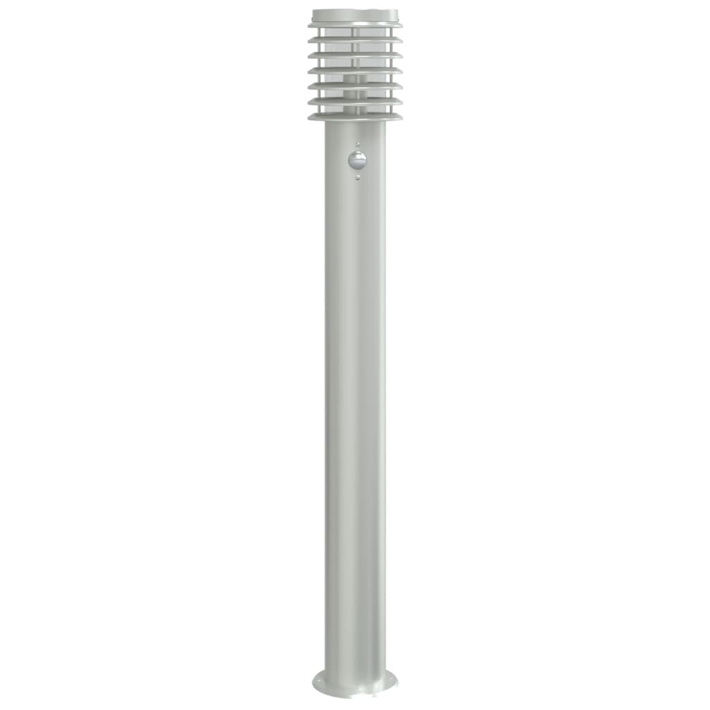 Lauko šviestuvas su jutikliu, 3vnt., sidabrinė, 110cm, plienas - Namų Idėja