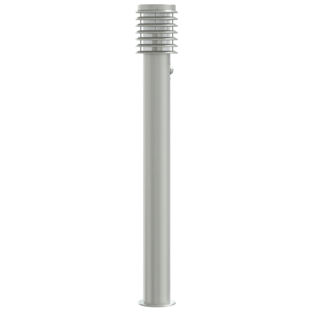 Lauko šviestuvas su jutikliu, 3vnt., sidabrinė, 110cm, plienas - Namų Idėja