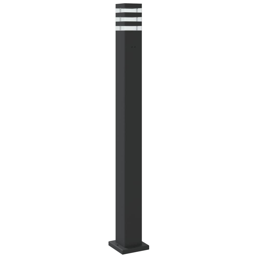Lauko šviestuvas su jutikliu, juodas, 110cm, aliuminis - Namų Idėja