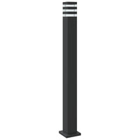 Lauko šviestuvas su jutikliu, juodas, 110cm, aliuminis - Namų Idėja