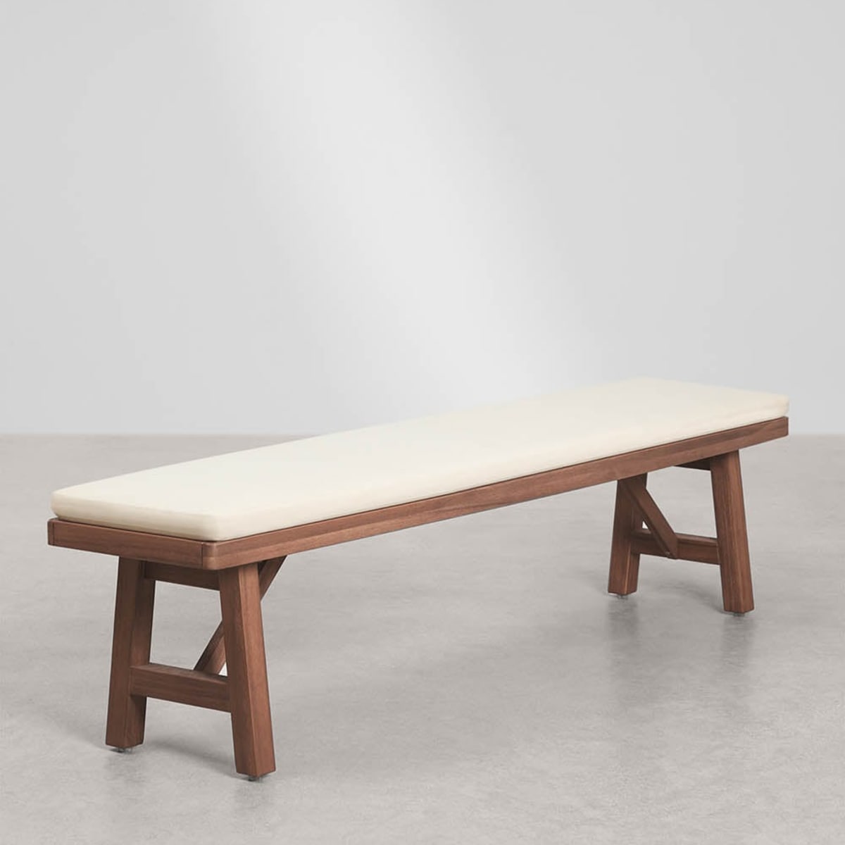 Bench DEXTER, 190 cm, dark brown
