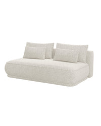 Sofa-lova LINVERA, šviesiai smėlinė bouclė