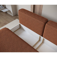 Sofa-lova LINVERA, varinė bouclė bendrame plane