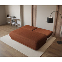 Sofa-lova LINVERA, varinė bouclė arčiau