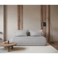 Sofa-lova LINVERA, šviesiai pilka bouclė