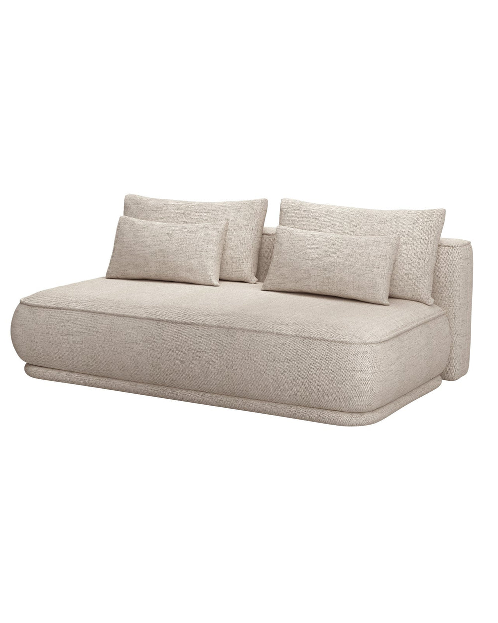 Sofa-lova LINVERA, šviesiai smėlinė šenilas