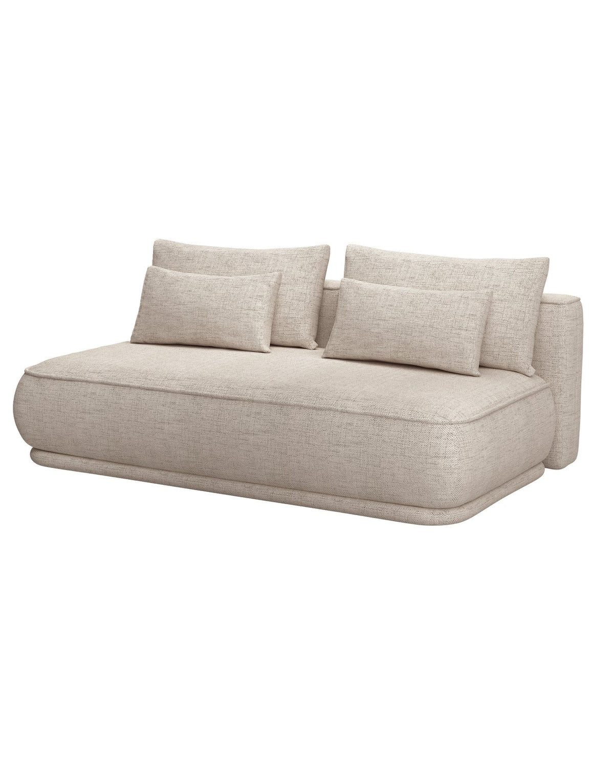 Sofa-lova LINVERA, šviesiai smėlinė šenilas
