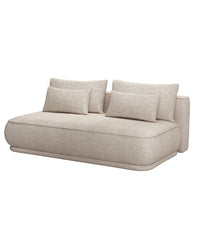Sofa-lova LINVERA, šviesiai smėlinė šenilas