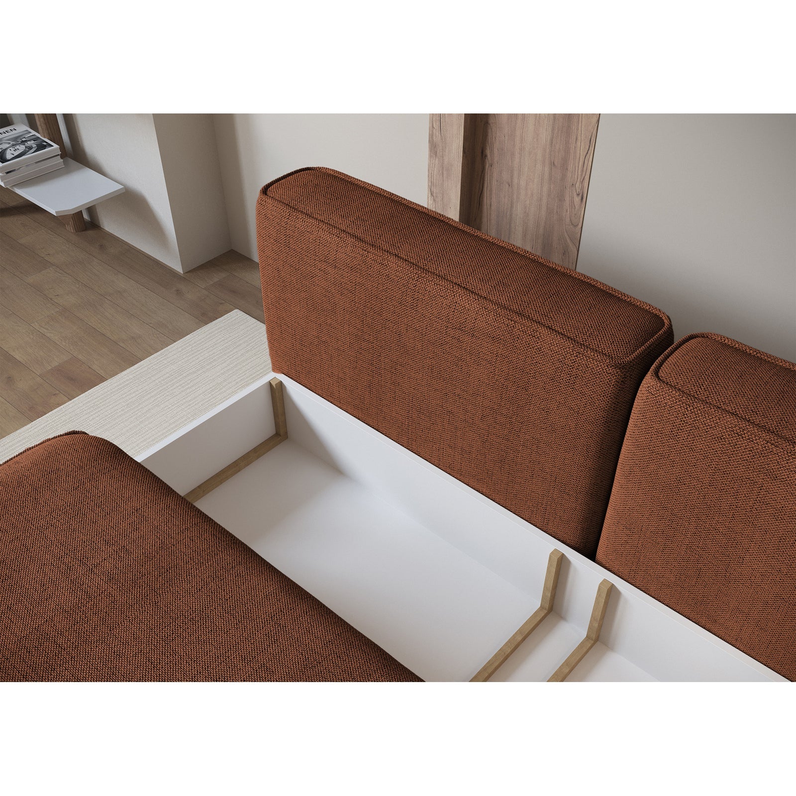 Sofa-lova LINVERA, varinė šenilas