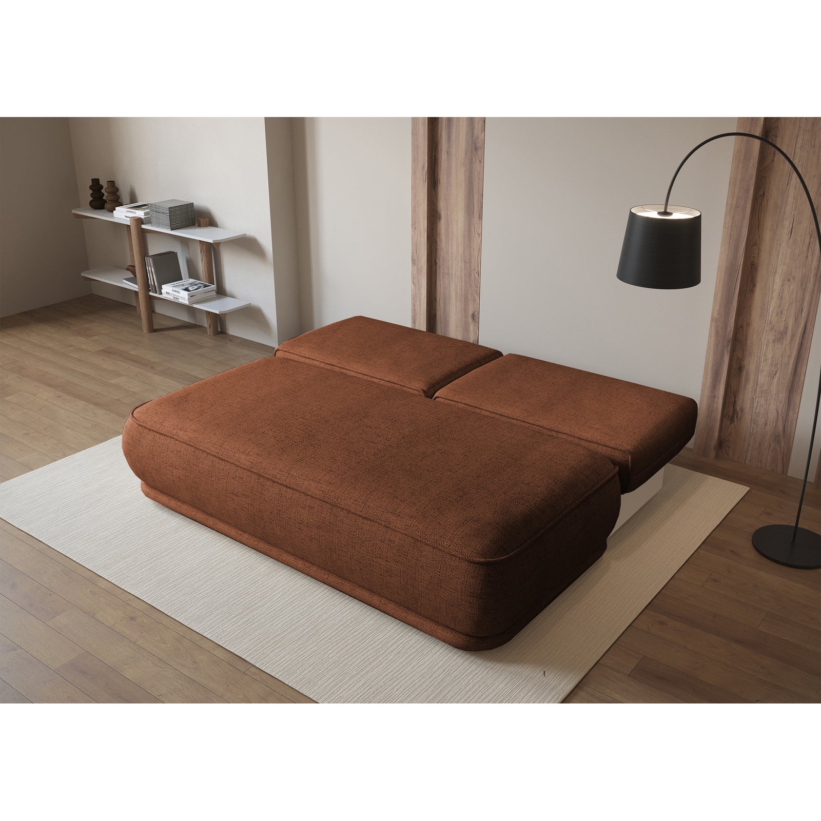 Sofa-lova LINVERA, varinė šenilas