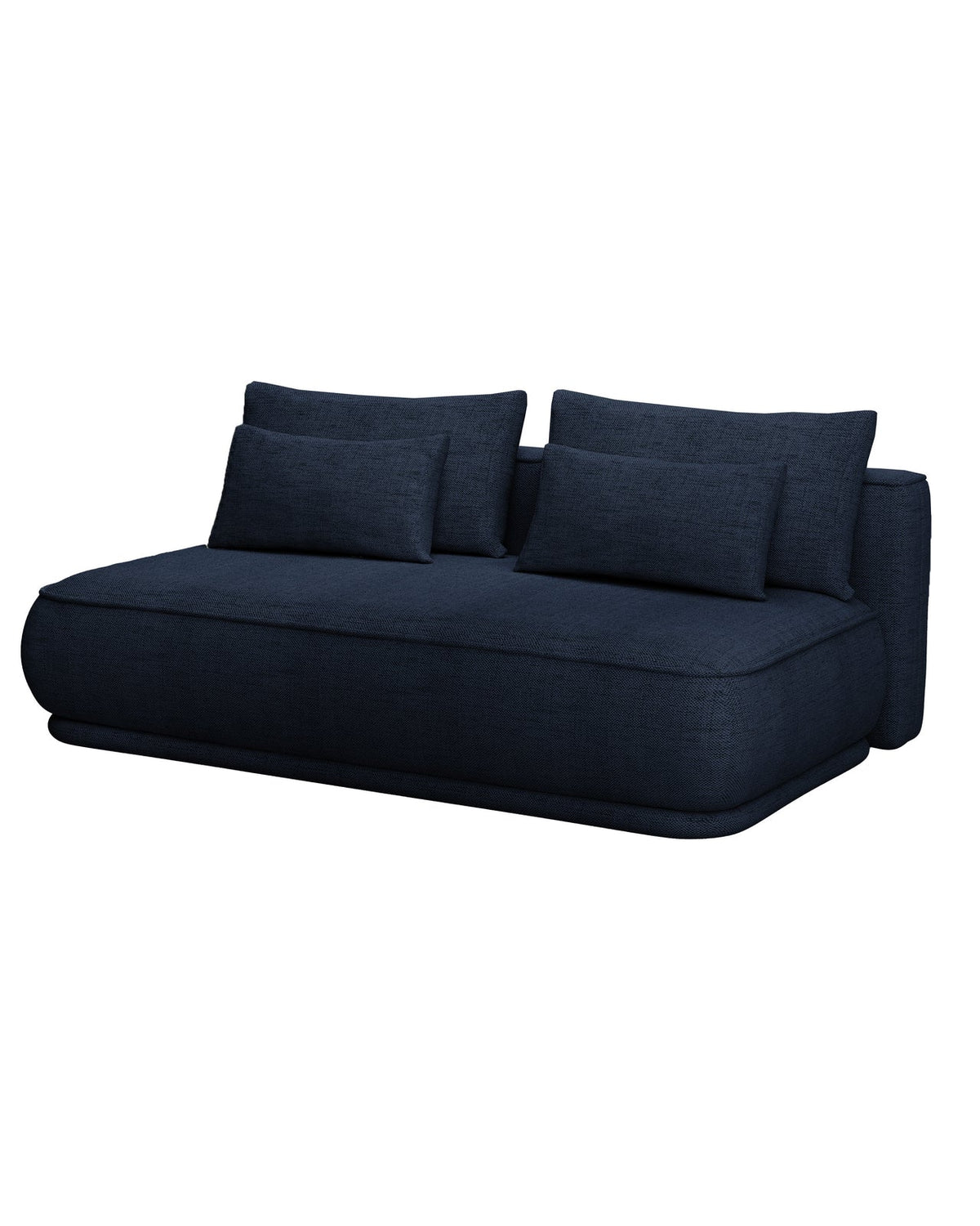 Sofa-lova LINVERA, tamsiai mėlyna šenilas