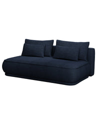Sofa-lova LINVERA, tamsiai mėlyna šenilas