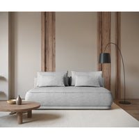 Sofa-lova LINVERA, pilka šenilas