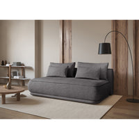 Sofa-lova LINVERA, tamsiai pilka šenilas