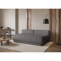 Sofa-lova LINVERA, tamsiai pilka šenilas