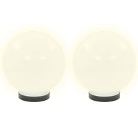 LED lempos, rutulio formos, 4vnt., sferinės, 20cm, PMMA - Namų Idėja