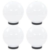 LED lempos, rutulio formos, 4vnt., sferinės, 20cm, PMMA - Namų Idėja