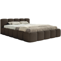 Miegamojo lova SOFTY LOW, ruda boucle