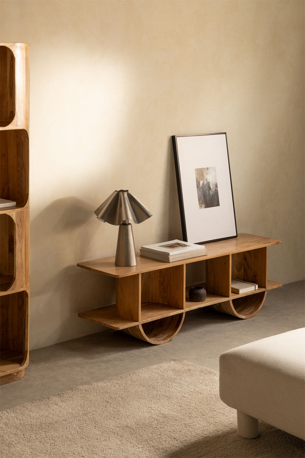 FLIN shelf, 55 cm, dark wood