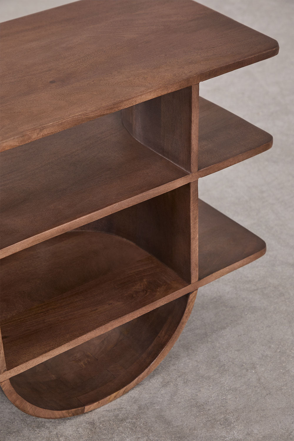 FLIN shelf, 55 cm, dark wood