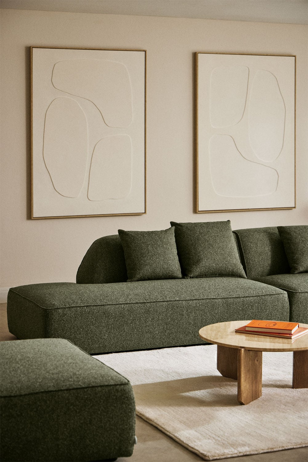 Modulinė sofa DZORELA visu dydžiu, tamsi akacija