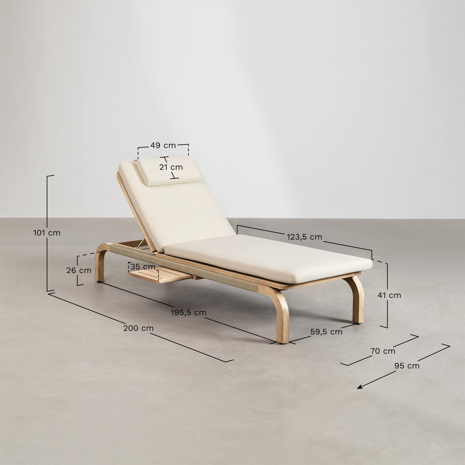 Daybed DEXTER, white (2 pcs)