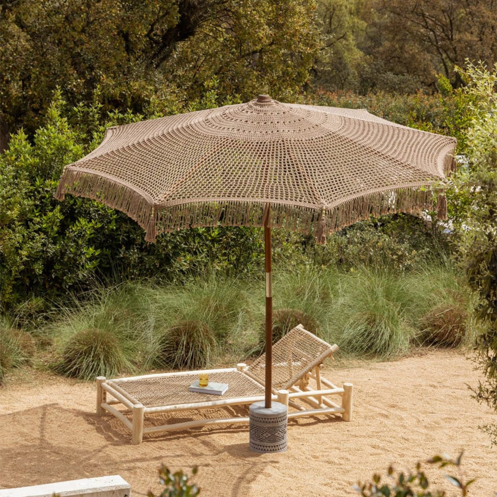 Outdoor umbrella TONGARIKI, almond beige (2 pcs.)