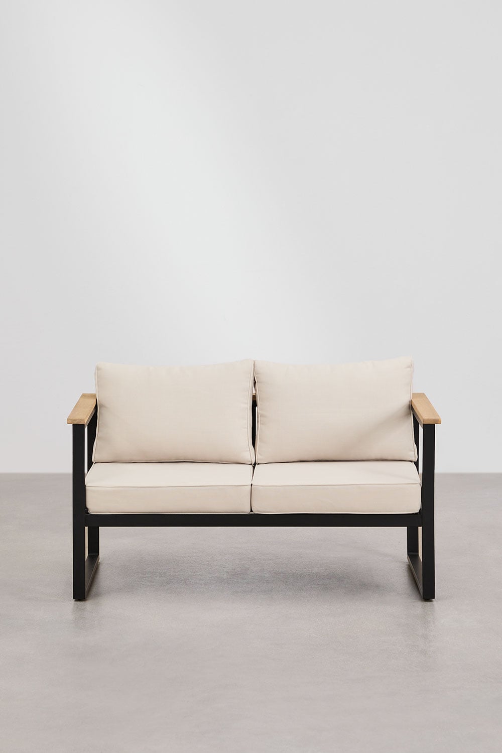 Sofa ALCANTO, two-seater, black