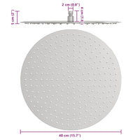 Lietaus dušo galvutė, 40cm, nerūdijantis plienas 304, apskrita - Namų Idėja