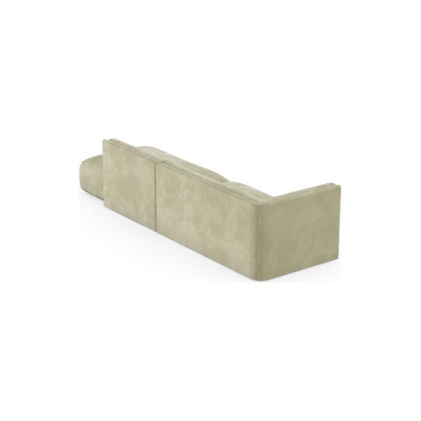 MOOD 4 vietų sofa, žalia spalva, kairė pusė