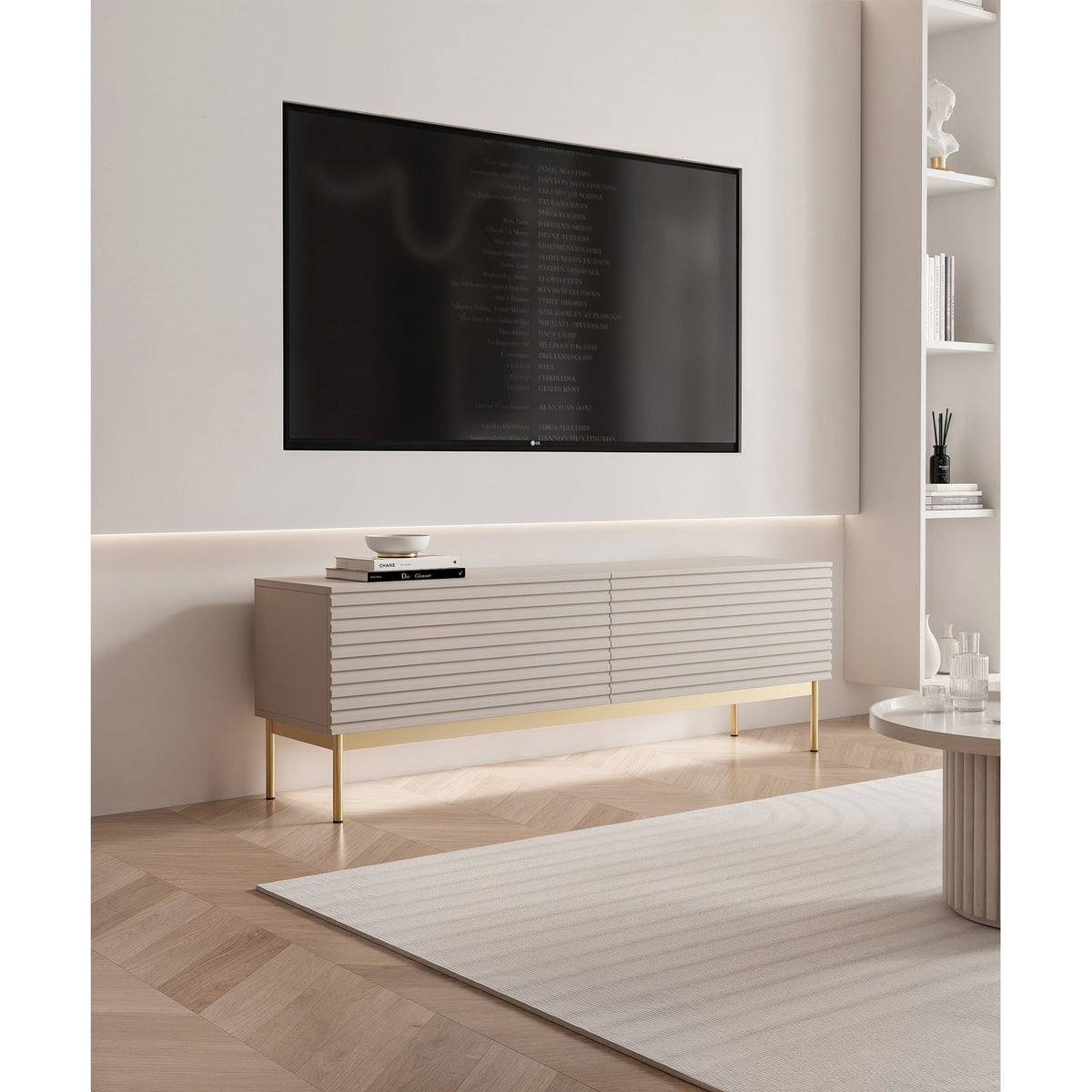 TV staliukas LINEARIS, kašmyro, 139 cm
