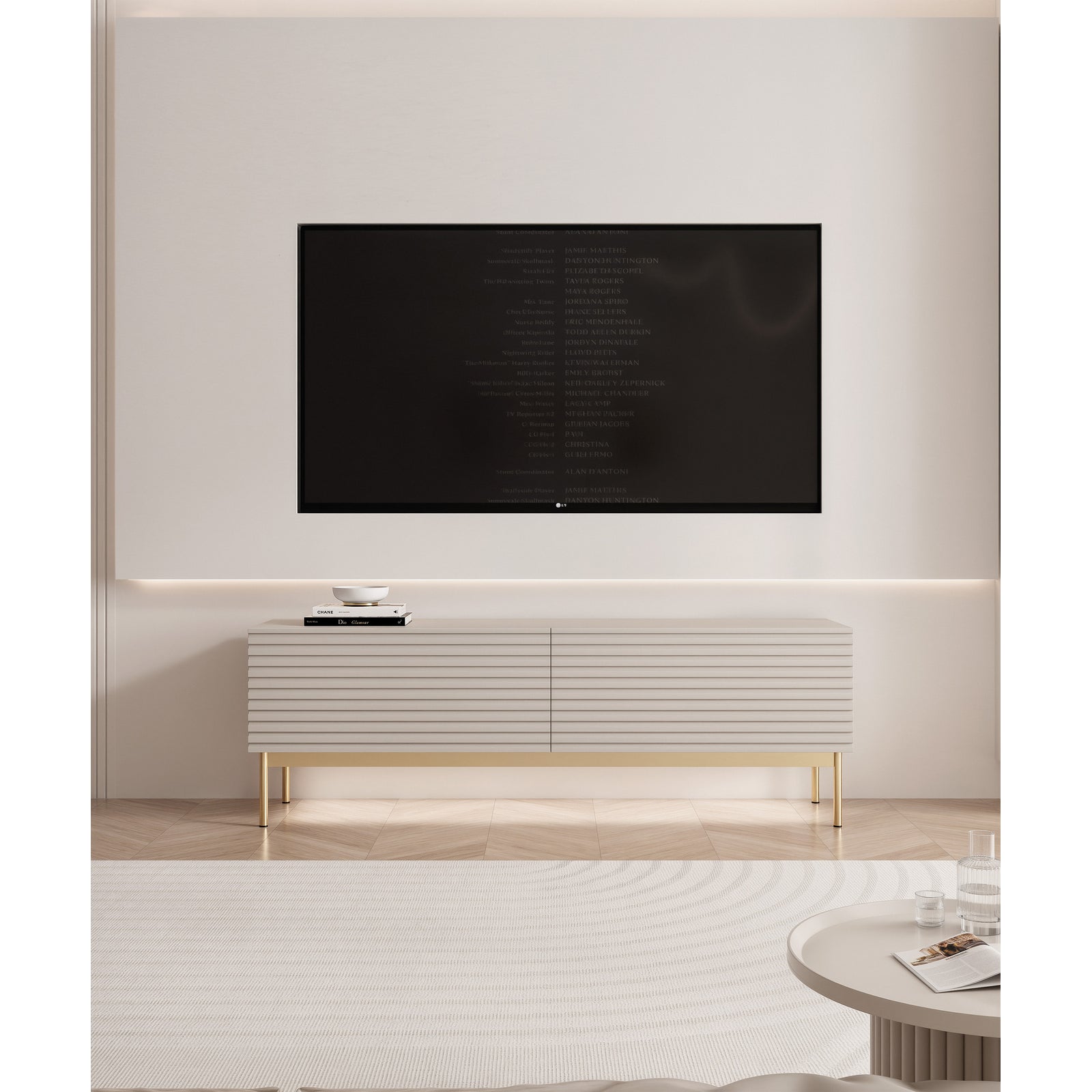 TV staliukas LINEARIS, kašmyro, 139 cm