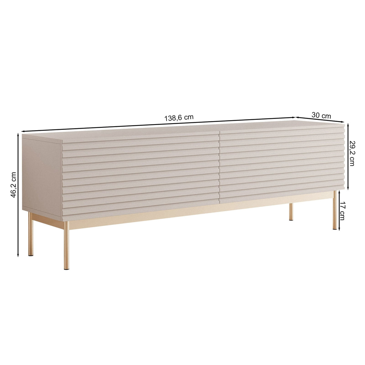 TV staliukas LINEARIS, kašmyro, 139 cm