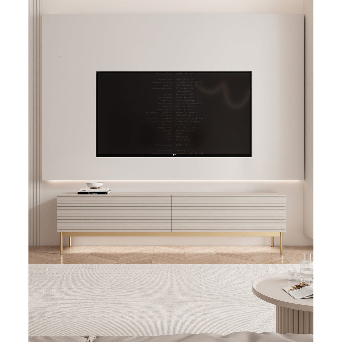 TV staliukas LINEARIS, kašmyro, 175 cm