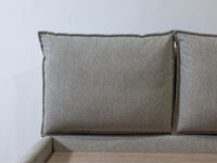 Lova GARANCE, 180x200 cm, smėlinė kampinis vaizdas