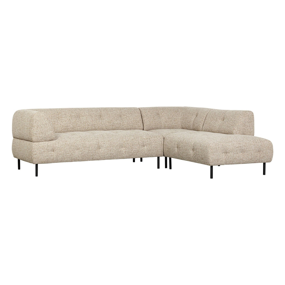 "Lloyd" dešinės pusės kampinė sofa, natūrali spalva, melanžas - Namų Idėja