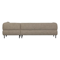"Lloyd" dešinės pusės kampinė sofa, ruda spalva, melanžas - Namų Idėja