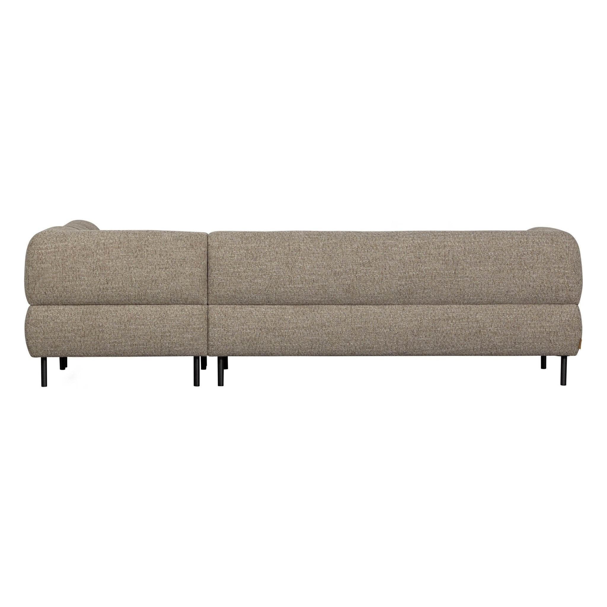 "Lloyd" dešinės pusės kampinė sofa, ruda spalva, melanžas - Namų Idėja