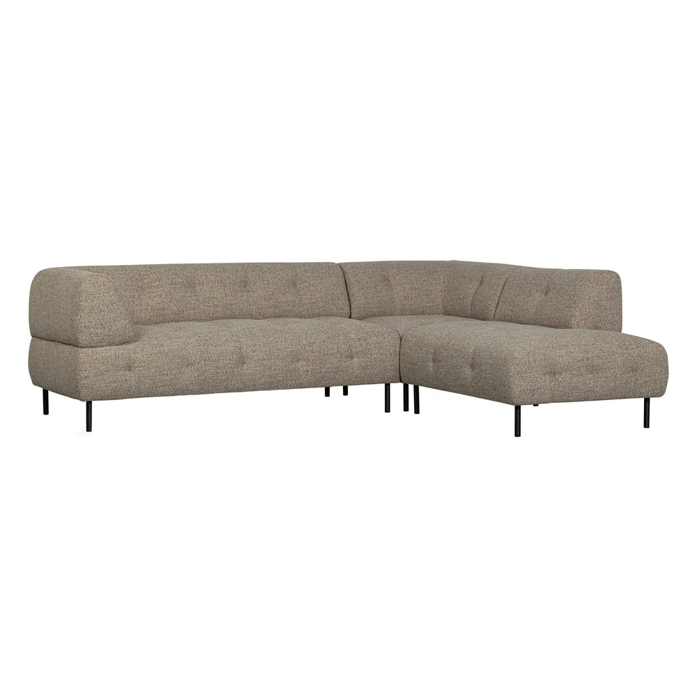 "Lloyd" dešinės pusės kampinė sofa, ruda spalva, melanžas - Namų Idėja
