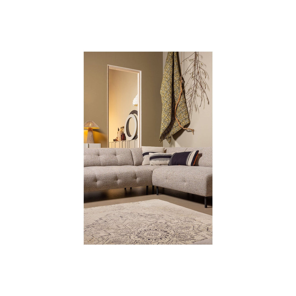 "Lloyd" dešinės pusės kampinė sofa, ruda spalva, melanžas - Namų Idėja