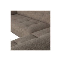 "Lloyd" dešinės pusės kampinė sofa, tamsiai ruda spalva, melanžas - Namų Idėja