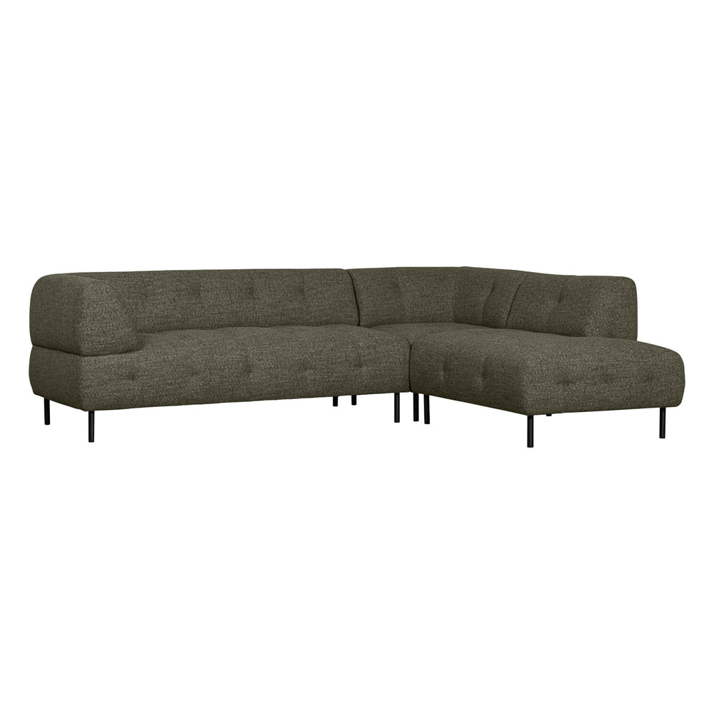"Lloyd" dešinės pusės kampinė sofa, žalia spalva, melanžas - Namų Idėja