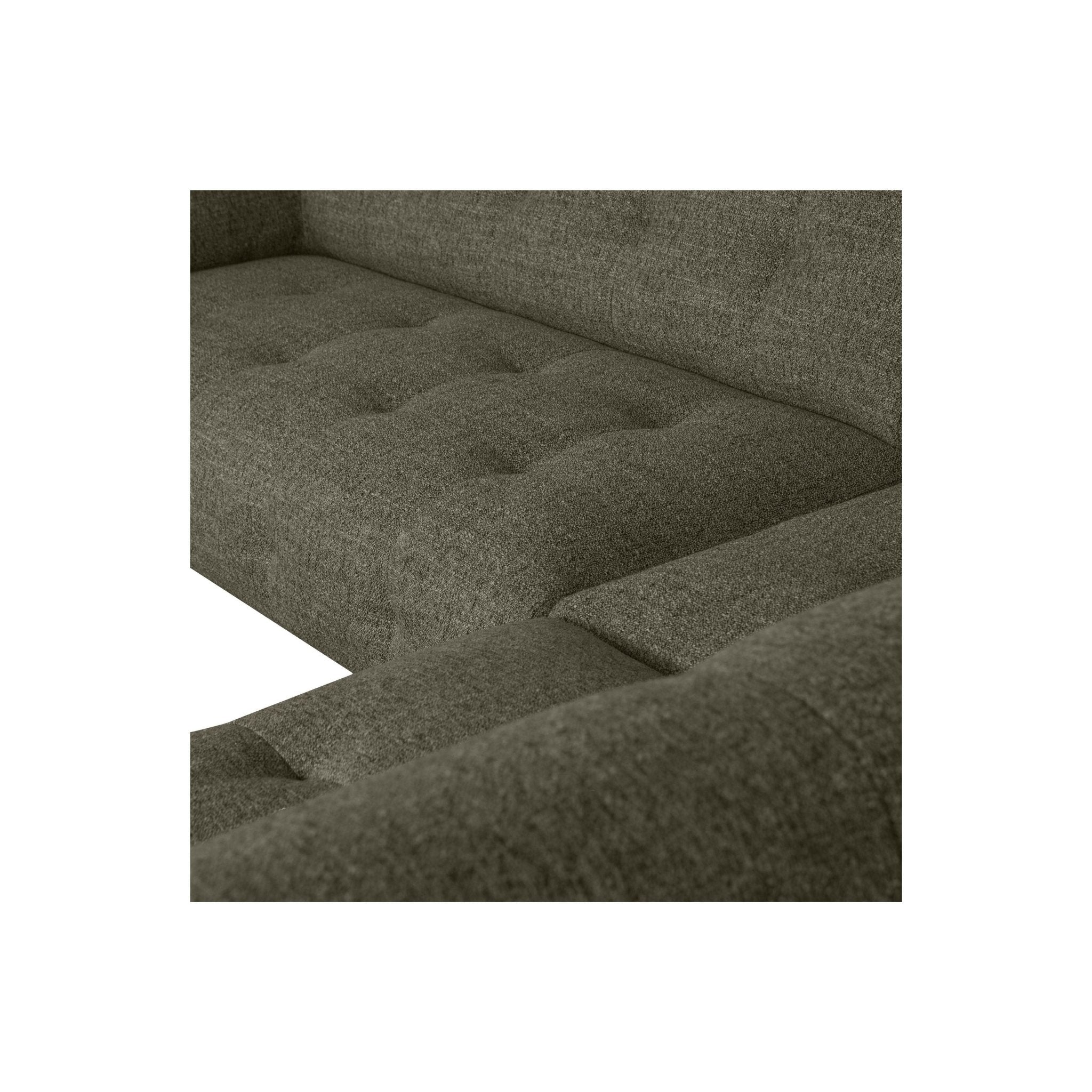 "Lloyd" dešinės pusės kampinė sofa, žalia spalva, melanžas - Namų Idėja
