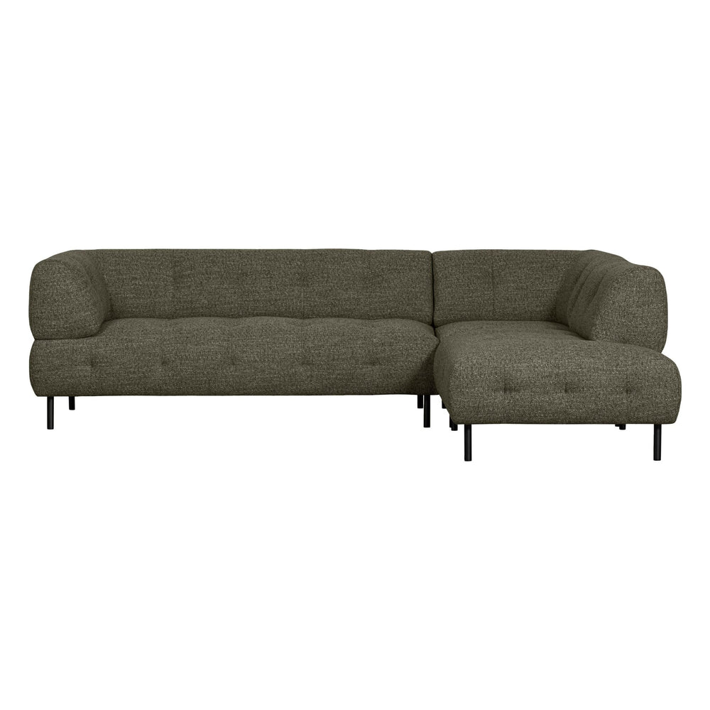 "Lloyd" dešinės pusės kampinė sofa, žalia spalva, melanžas - Namų Idėja