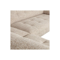 "Lloyd" kairės pusės kampinė sofa, natūrali spalva, melanžas - Namų Idėja