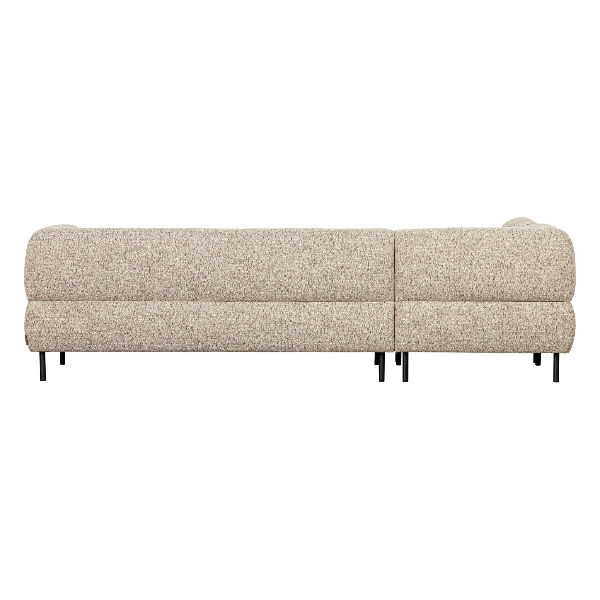 "Lloyd" kairės pusės kampinė sofa, natūrali spalva, melanžas - Namų Idėja