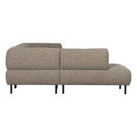 "Lloyd" kairės pusės kampinė sofa, ruda spalva, melanžas - Namų Idėja