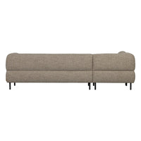 "Lloyd" kairės pusės kampinė sofa, ruda spalva, melanžas - Namų Idėja